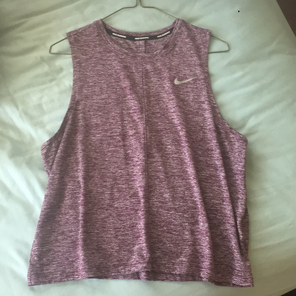 NIKE crop (ish) workout top